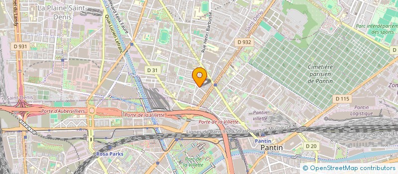 localisation de l'entreprise MADAME PINGYING FEI  AUBERVILLIERS