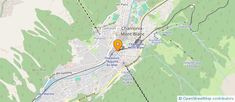 localisation de l'entreprise MADAME POERAVA SEMONT  CHAMONIX-MONT-BLANC