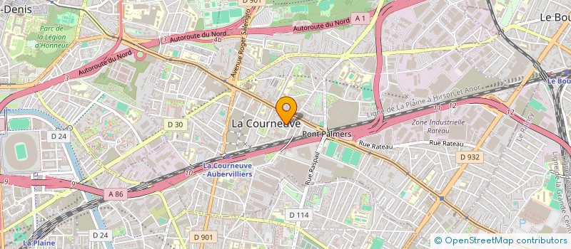 localisation de l'entreprise MADAME POLARIO LESLY LENE NGASSA à LA COURNEUVE