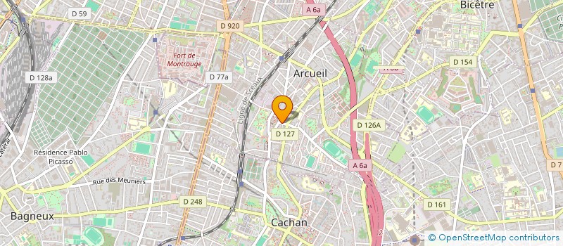 localisation de l'entreprise MADAME POLIANNA LUZ FERREIRA  ARCUEIL