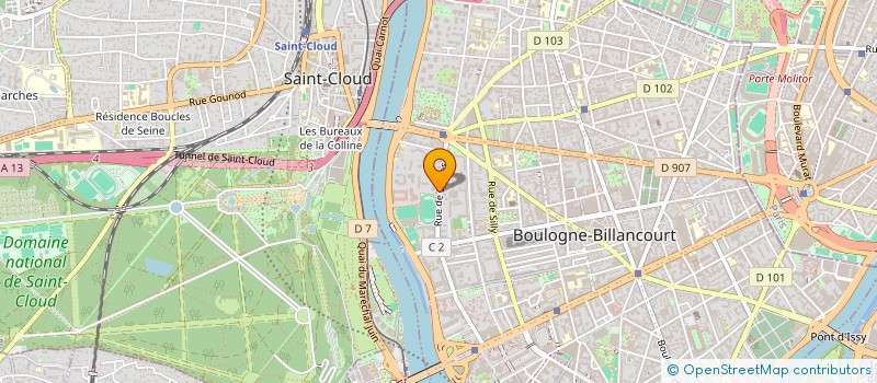 localisation de l'entreprise MADAME POLINA FOKINA à BOULOGNE-BILLANCOURT