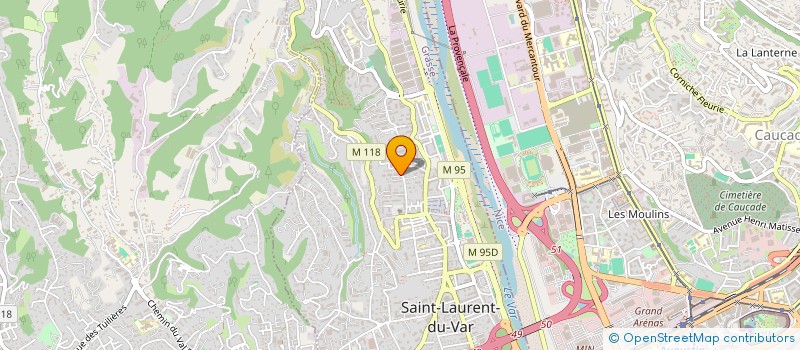 localisation de l'entreprise MADAME POLINA GRIGORIEVA  SAINT-LAURENT-DU-VAR