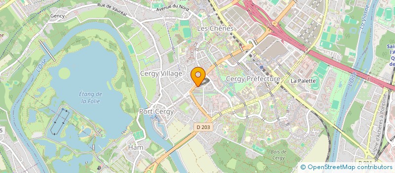 localisation de l'entreprise MADAME POLINA IVANCHENKO  CERGY