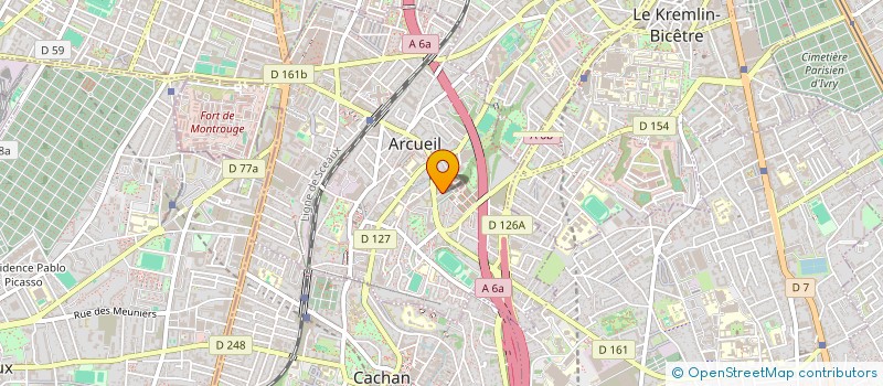 localisation de l'entreprise MADAME POLINA PATALAKH à ARCUEIL