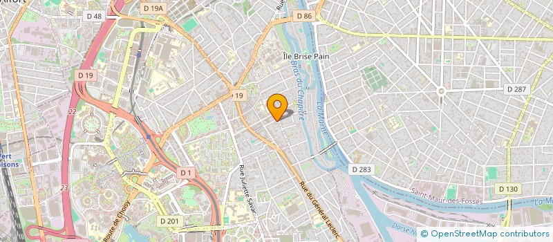 localisation de l'entreprise MADAME POLLIANA CRISTINA PEREIRA DOS SANTOS  CRETEIL