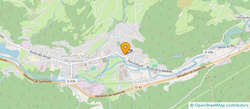 localisation de l'entreprise MADAME POMA BAIMA  SAULXURES-SUR-MOSELOTTE