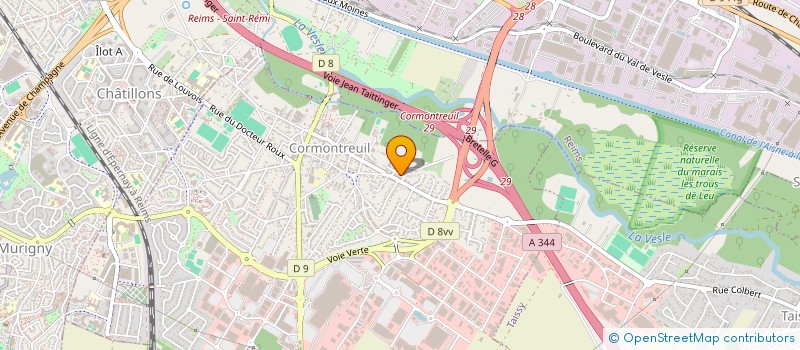 localisation de l'entreprise MADAME POMELINE VIDET  CORMONTREUIL