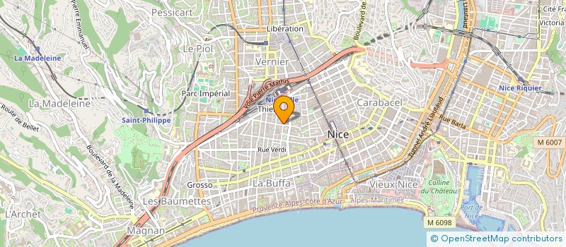 localisation de l'entreprise MADAME PORCHER LEPEU à NICE