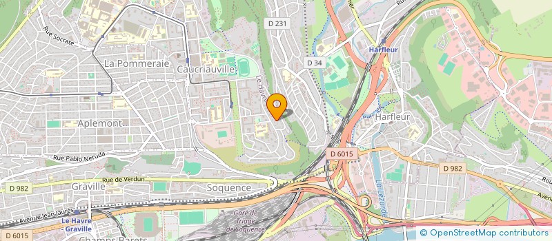 localisation de l'entreprise MADAME POTTIER POTTIER  LE HAVRE