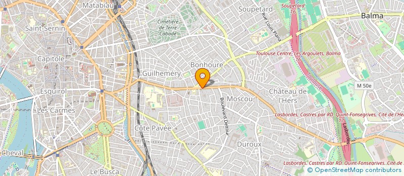 localisation de l'entreprise MADAME POZZOBON DAL COL  TOULOUSE