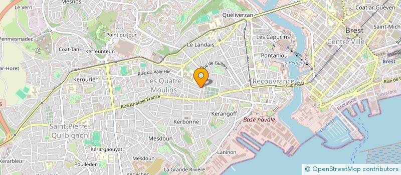 localisation de l'entreprise MADAME PRAIBUN MONTRI à BREST