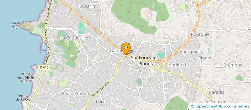 localisation de l'entreprise MADAME PRAT PFEIFFER à SIX-FOURS-LES-PLAGES