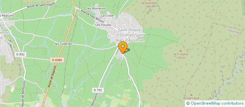 localisation de l'entreprise MADAME PRECILLIA ANSELIN  SAINT-HILAIRE-D'OZILHAN