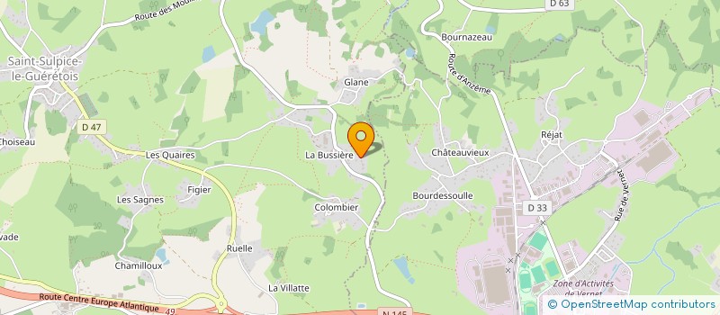 localisation de l'entreprise MADAME PRECILLIA HOFFMANN  SAINT-SULPICE-LE-GUERETOIS