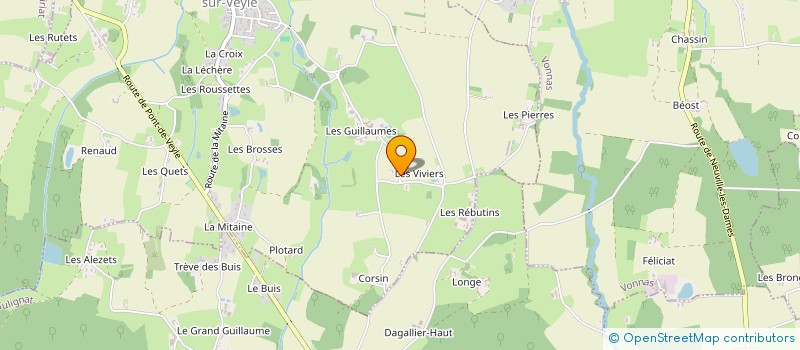 localisation de l'entreprise MADAME PRESCILIA BRUNET  SAINT-JULIEN-SUR-VEYLE