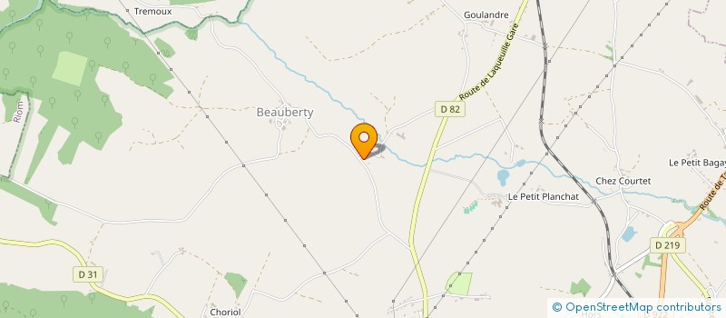 localisation de l'entreprise MADAME PRESCILIA BRUT à SAINT SAUVES D'AUVERGNE