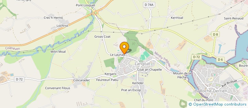 localisation de l'entreprise MADAME PRESCILIA MORVAN  LANGOAT