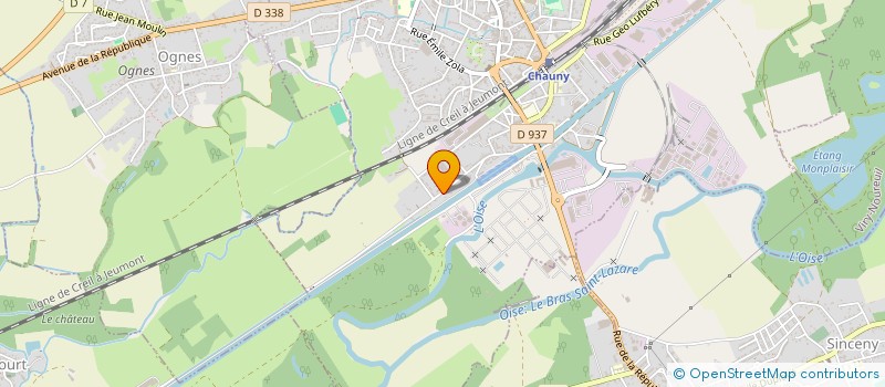 localisation de l'entreprise MADAME PRESCILIA SPENGLER  CHAUNY