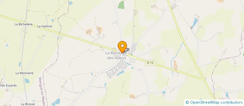 localisation de l'entreprise MADAME PRESCILLA DALIVOUS  LA BAZOUGE-DES-ALLEUX