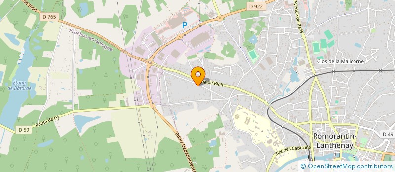 localisation de l'entreprise MADAME PRESCILLA HORNBERGER  ROMORANTIN-LANTHENAY