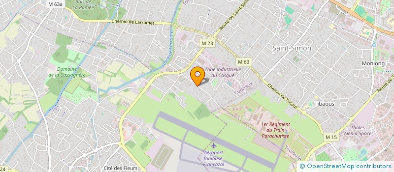 localisation de l'entreprise MADAME PRESCILLIA BAYLAC  CUGNAUX