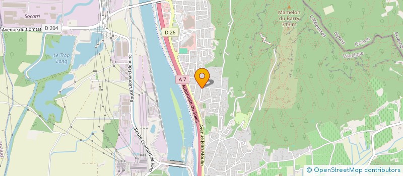 localisation de l'entreprise MADAME PRESCILLIA BLANC  BOLLENE