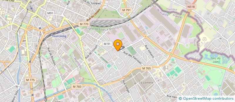 localisation de l'entreprise MADAME PRESCILLIA BUYSENS  WATTRELOS