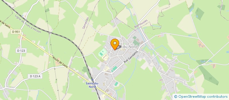 localisation de l'entreprise MADAME PRESCILLIA DUCASTELLE  SAINS-DU-NORD