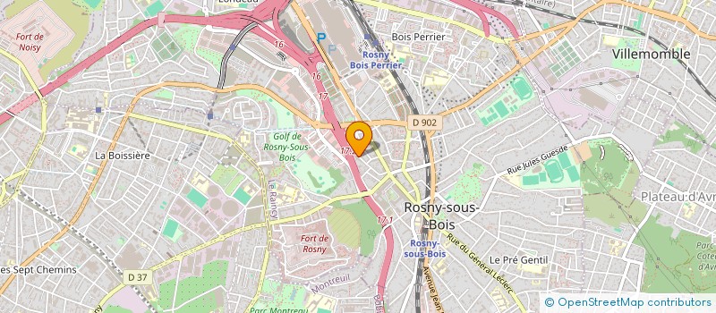 localisation de l'entreprise MADAME PRESCILLIA FALCK à ROSNY-SOUS-BOIS
