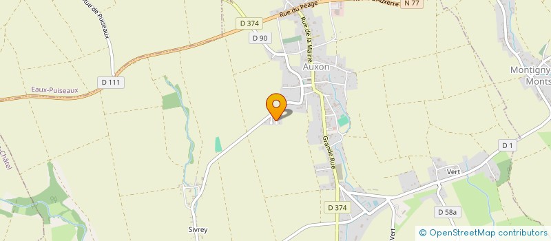 localisation de l'entreprise MADAME PRESCILLIA GUENARD  AUXON