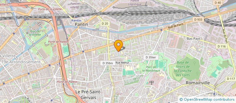 localisation de l'entreprise MADAME PRESCILLIA HENON  PANTIN