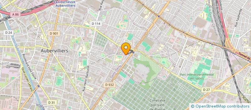 localisation de l'entreprise MADAME PRESCILLIA JAVARY  AUBERVILLIERS