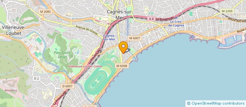 localisation de l'entreprise MADAME PRESCILLIA KAROUTCHI à ANTIBES
