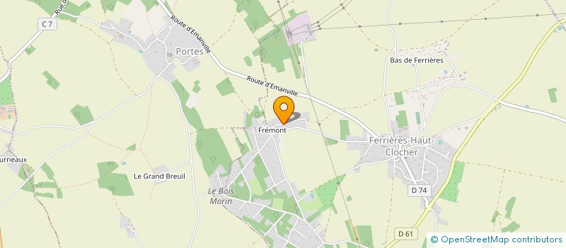 localisation de l'entreprise MADAME PRESCILLIA LASALLE  FERRIERES-HAUT-CLOCHER