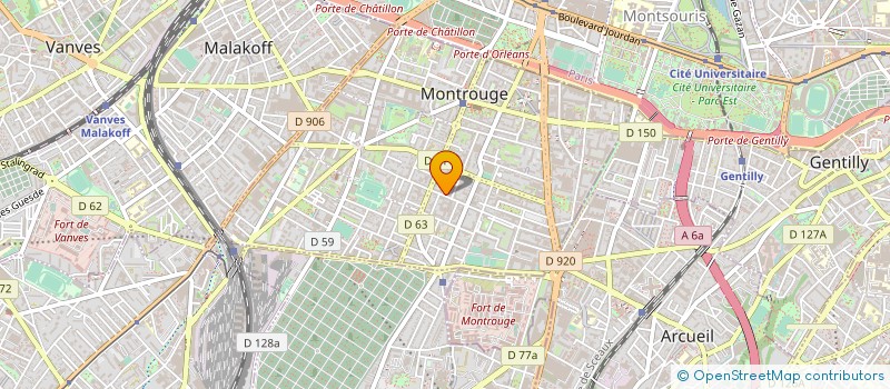 localisation de l'entreprise MADAME PRESCILLIA MBUYI  MONTROUGE