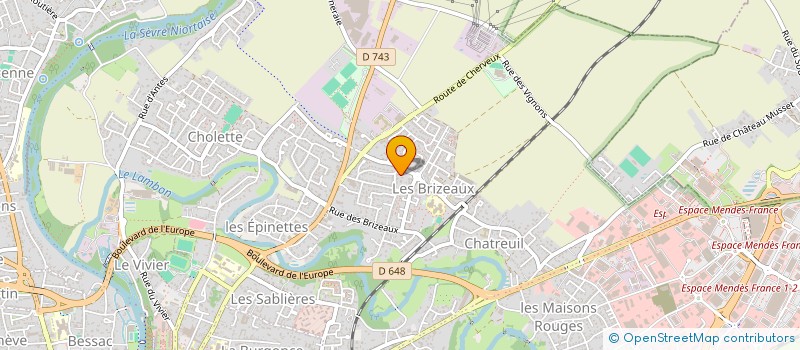 localisation de l'entreprise MADAME PRESCILLIA METAIS  NIORT