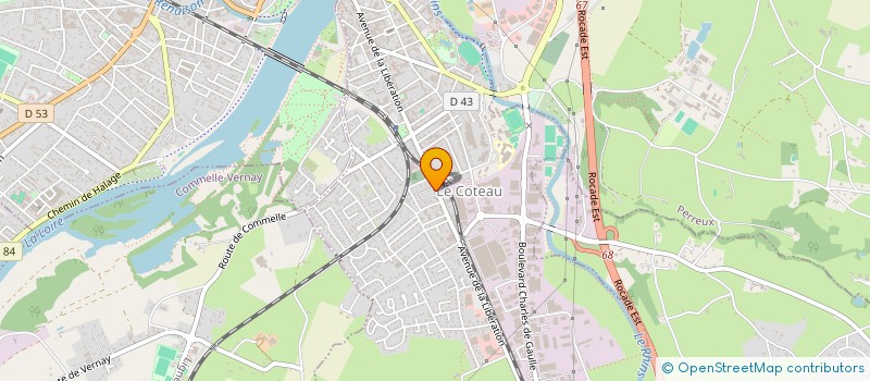 localisation de l'entreprise MADAME PRESCILLIA MOREL  LE COTEAU