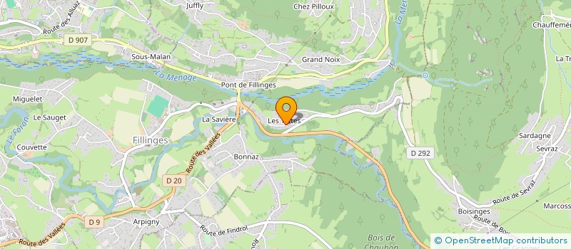 localisation de l'entreprise MADAME PRESCILLIA PARTITARO  FILLINGES