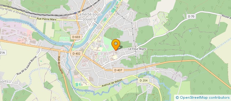 localisation de l'entreprise MADAME PRESCILLIA TAMPIERI  LA FERTE-SOUS-JOUARRE