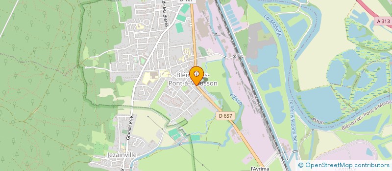 localisation de l'entreprise MADAME PRESCYLLIA ESCARFAIL  BLENOD-LES-PONT-A-MOUSSON