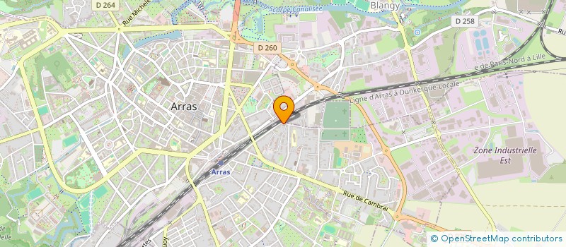 localisation de l'entreprise MADAME PRESILE MBANGO DOOH à ARRAS