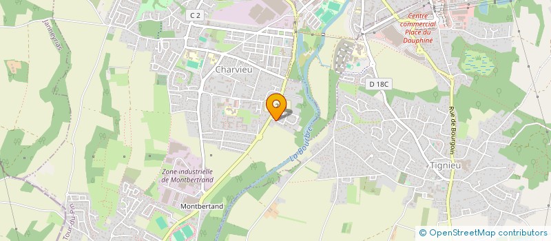 localisation de l'entreprise MADAME PRICILIA JACQUET à CHARVIEU-CHAVAGNEUX