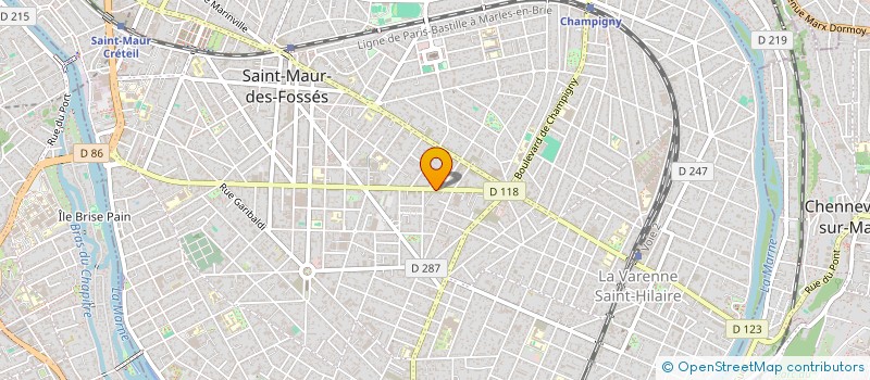 localisation de l'entreprise MADAME PRICILIA LOURENCO DA SILVA à SAINT-MAUR-DES-FOSSES