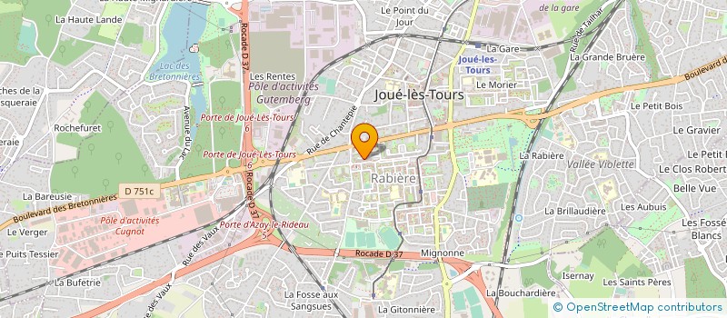 localisation de l'entreprise MADAME PRICILLIA HOUILLOT à JOUE-LES-TOURS