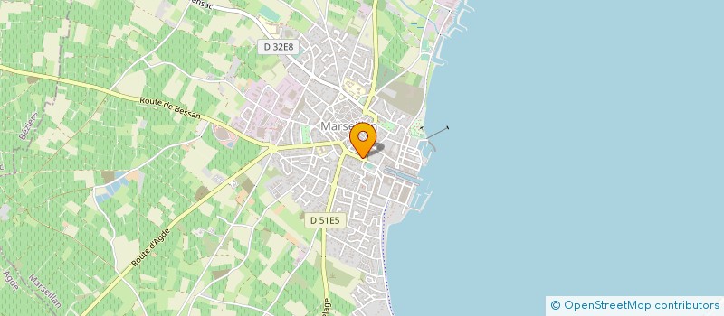 localisation de l'entreprise MADAME PRICYLLIA PAINSET à MARSEILLAN