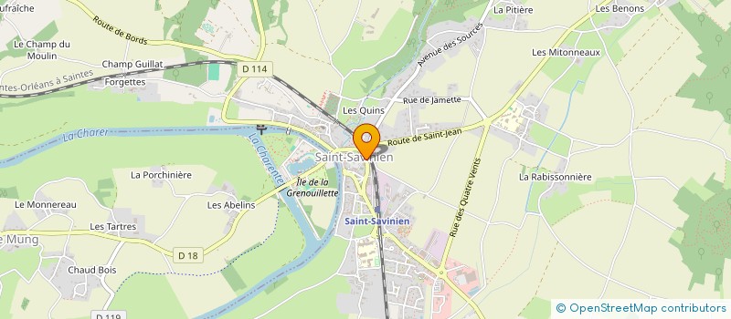 localisation de l'entreprise MADAME PRIMAELLE BERTHOME à SAINT-SAVINIEN