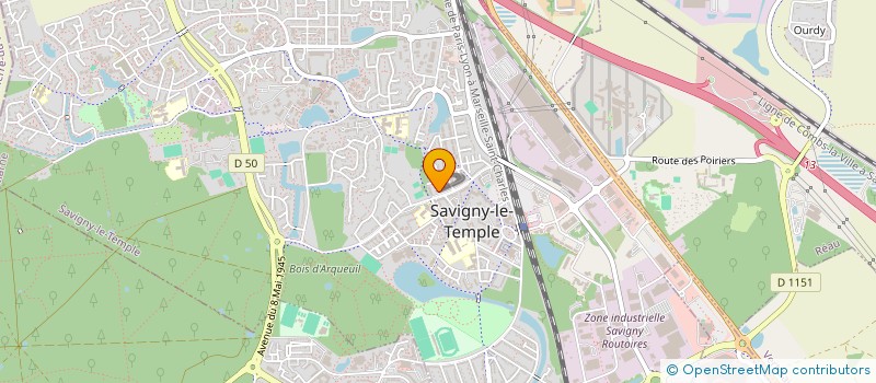 localisation de l'entreprise MADAME PRINCESSE FORTES-SEMEDO  SAVIGNY-LE-TEMPLE