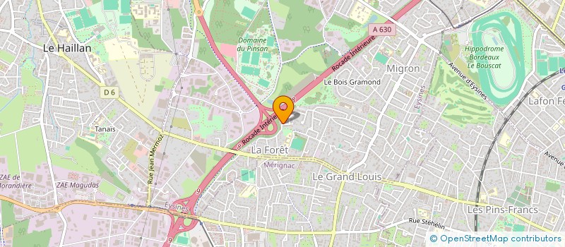 localisation de l'entreprise MADAME PRINCIA BONGOLO BISSINZA  EYSINES