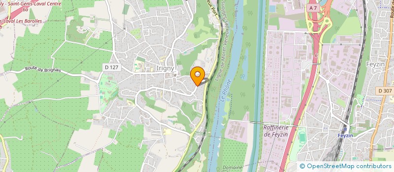 localisation de l'entreprise MADAME PRINCIA RAHANITRARIMINO  IRIGNY