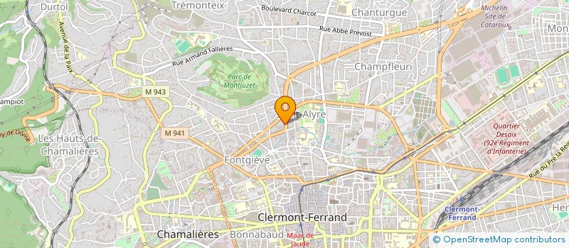 localisation de l'entreprise MADAME PRINCILLIA KOMBO-KISI MARCEL  CLERMONT-FERRAND